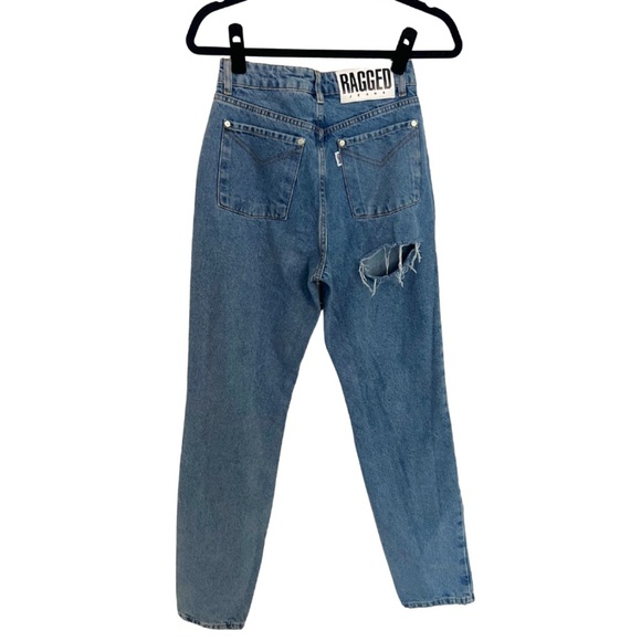 Free People The Ragged Priest back slash High Waisted Mom Jeans size Sz 26 - Picture 2 of 5